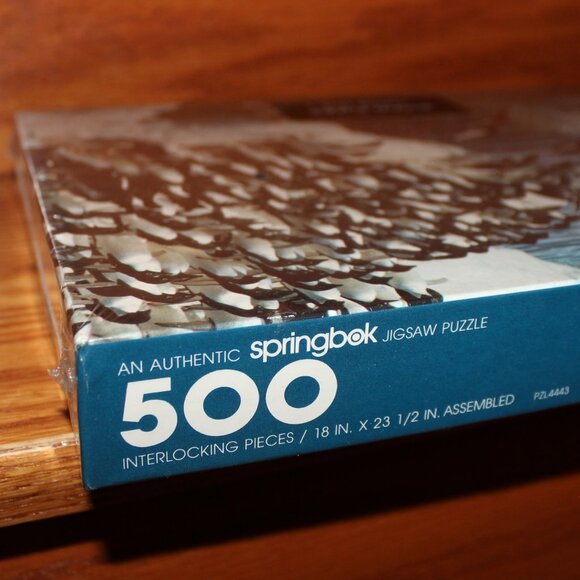3/$77❤️new sealed vintage 1989 PENGUIN PLUNGE 500 pcs Springbok puzzle PZL4443 - Picture 8 of 10